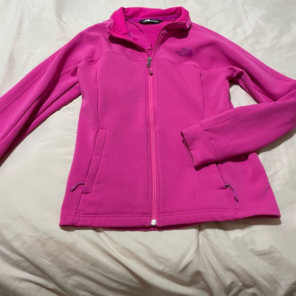 Pink north face jacket